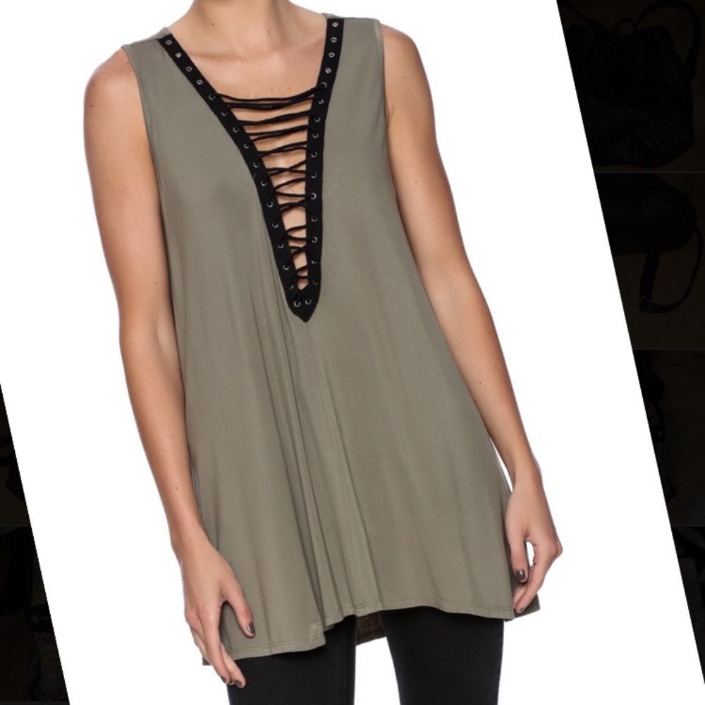 Lace up top